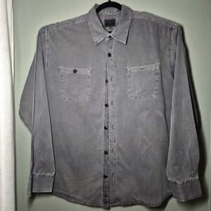 One Star Converse‎ Button Down Chambrey Gray 2XL